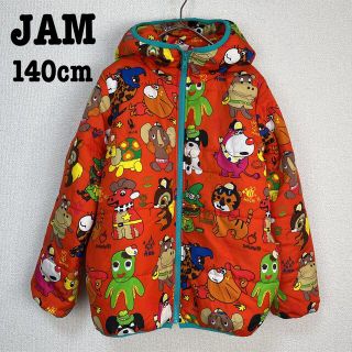 ジャム(JAM)の［古着］JAM 男女兼用 キッズ中綿ジャケット ポップ オレンジ 140cm(コート)