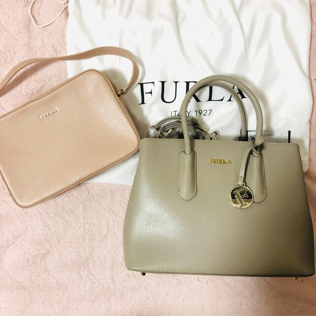楽天カード分割】 FURLA テッサ ショルダーハンドバッグ ブルー