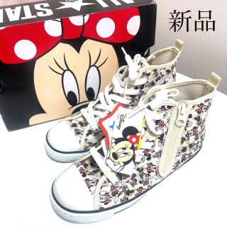 美品★Disney×converse コラボ　ハイカットスニーカー　24.5cm