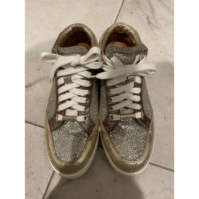 JIMMY CHOO - M様 専用 ジミーチュウ ゴールドラメ スニーカーの通販