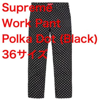 SUPREME シュプリーム 18AW Wark Pant Porka Dot ワーク ドット パンツ レッド/ブラック