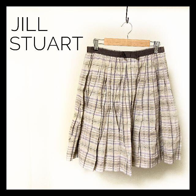 JILLSTUART(ジルスチュアート)のジルスチュアート　チェックスカート　ひざ丈　Jill Stuart レディースのスカート(ひざ丈スカート)の商品写真