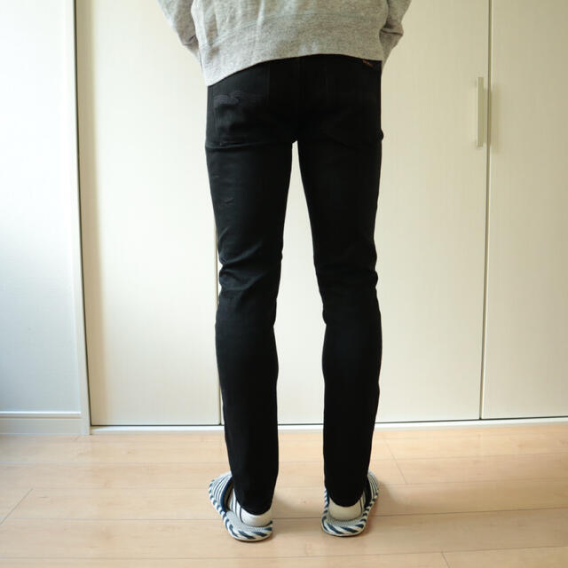 Nudie Jeans(ヌーディジーンズ)のメバルちゃん様専用　ヌーディージーンズ　CA39815 ブラック メンズのパンツ(デニム/ジーンズ)の商品写真