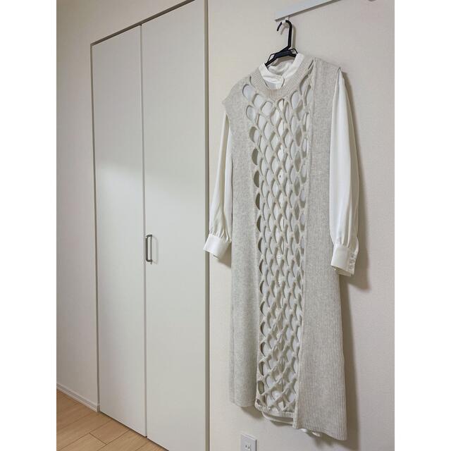 【数々のアワードを受賞】 VINTAGE Ameri - アメリ ワンピース ameri DRESS KNIT MESH LAYERED