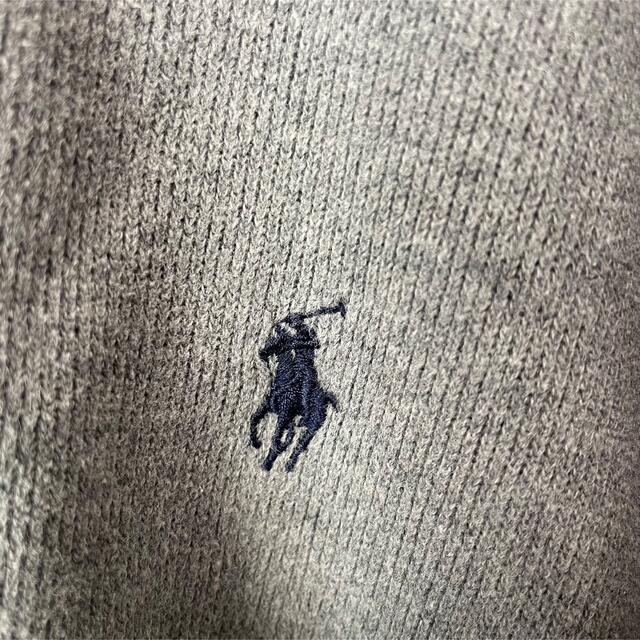 POLO RALPH LAUREN(ポロラルフローレン)の【レアサイズ】ラルフローレン　ハーフジップ　トレーナー　グレー　2XL ゆるだぼ メンズのトップス(スウェット)の商品写真