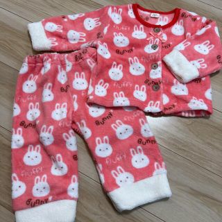 専用⭐︎  美品　冬用　あったか　もこもこ　パジャマ 80 長袖　女の子(パジャマ)