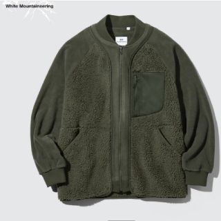 ユニクロ(UNIQLO)のユニクロ フリースオーバーサイズジャケット ホワイトマウンテニアリング XL(ブルゾン)