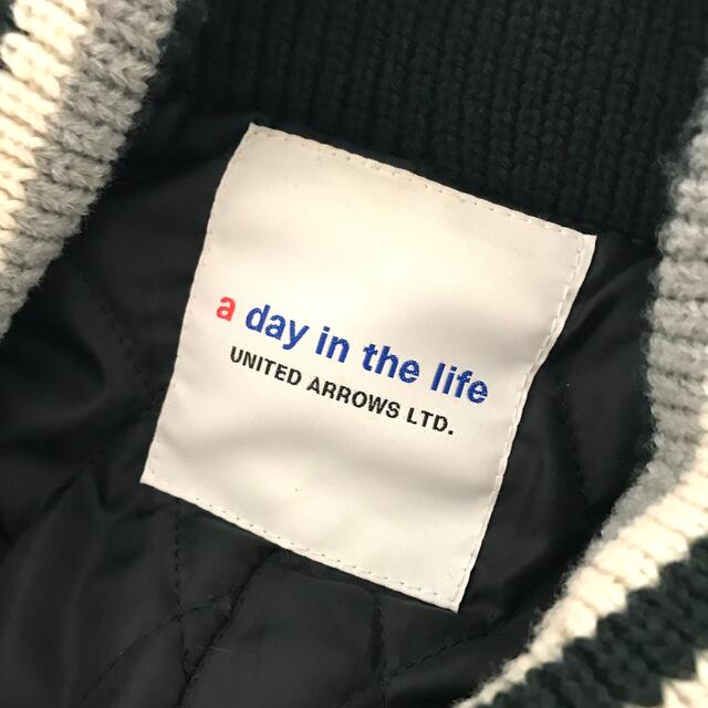 UNITED ARROWS(ユナイテッドアローズ)の定2.5万　A DAY IN THE LIFEアローズ　袖革スタジャンM メンズのジャケット/アウター(スタジャン)の商品写真