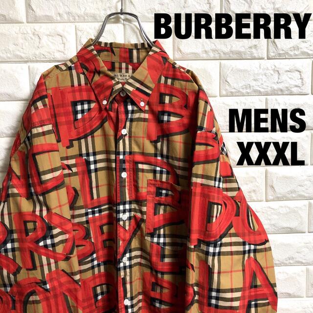 BURBERRY(バーバリー)の激レア　BURBERRY  グラフィティ　ノバチェック　長袖シャツ　XXXL メンズのトップス(シャツ)の商品写真