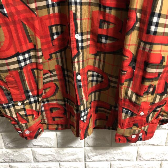 BURBERRY(バーバリー)の激レア　BURBERRY  グラフィティ　ノバチェック　長袖シャツ　XXXL メンズのトップス(シャツ)の商品写真