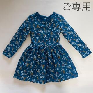 プチバトー(PETIT BATEAU)の⭐︎ご専用⭐︎ プチバトー  裏起毛  スウェット  ワンピース  5ans(ワンピース)