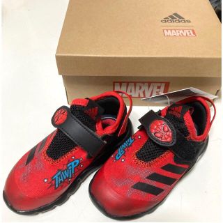 アディダス(adidas)の新品未使用☆adidas スパイダーマン スニーカー 14.5cm(スニーカー)