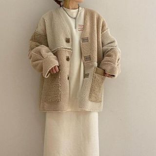 ダブルクローゼット(w closet)のwcloset リバーシブルボアアウター　ムートンジャケット(ムートンコート)