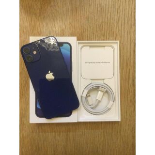 アイフォーン(iPhone)のiPhone 12 mini ブルー 64 GB SIMフリー(スマートフォン本体)