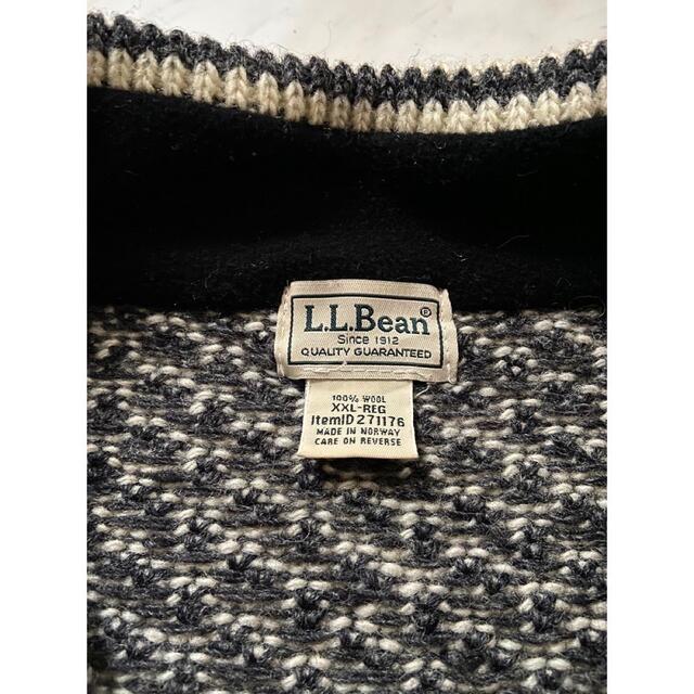L.L.Bean(エルエルビーン)の珍品 vintage l.l.bean バーズアイ ハーフジップ ニットセーター メンズのトップス(ニット/セーター)の商品写真