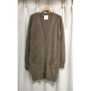 レイビームス(Ray BEAMS)の【美品】Ray Beams アンゴラニットロングカーディガン(カーディガン)