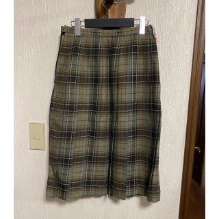 バーバリー(BURBERRY)のバーバリー　ウールチェックスカート(実家保管品)(ひざ丈スカート)