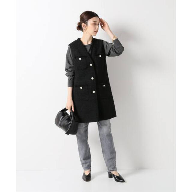Monotone Tweed ジレ Monotone Tweed ジレ