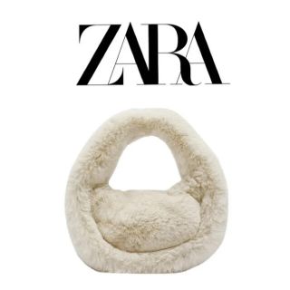 ザラ(ZARA)の【新品未使用】ZARA フェイクファーハンドバッグ　ファーバッグ(ハンドバッグ)