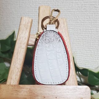ティファニー ブルー クロコダイル ハート チャーム キーリング鰐ワニ