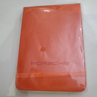 ポルシェ(Porsche)のPORSCHE ポルシェ ハードカバーメモ オレンジ ノベルティ(ノベルティグッズ)