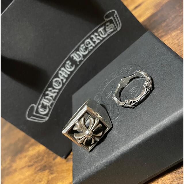 Chrome Hearts(クロムハーツ)のクロムハーツ  リング　レターブロック　プラス&ボーン メンズのアクセサリー(リング(指輪))の商品写真