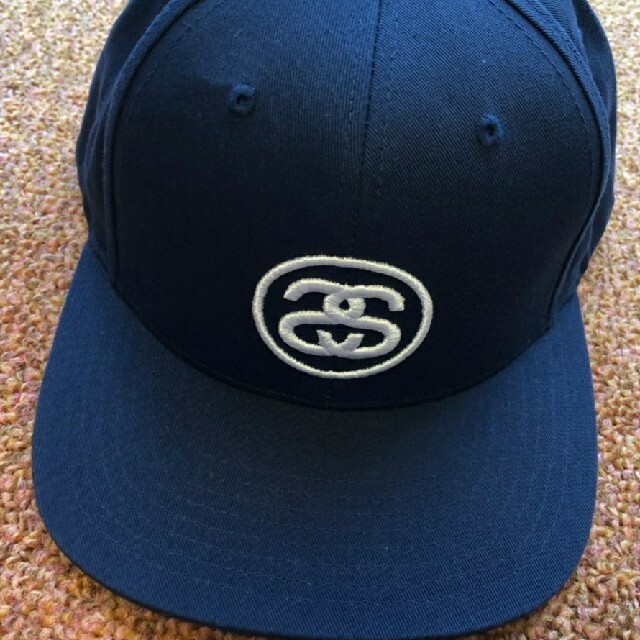 STUSSY　スナップバックキャップ　ネイビー　未使用