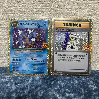 ポケモン(ポケモン)の25周年　わるいギャラドス　にせオーキドはかせ(カード)