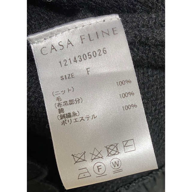 CASA FLINE - CASA FLINE レースドッキングニットドレスの通販 by ...
