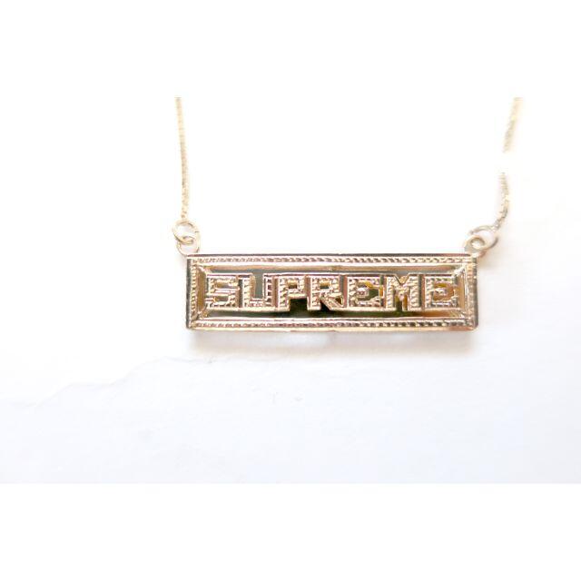 ネックレスSupreme Name Plate 14K Gold Pendantネックレス