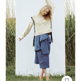 アメリヴィンテージ(Ameri VINTAGE)のameri vintage  LACE UP CABLE KNIT(ニット/セーター)