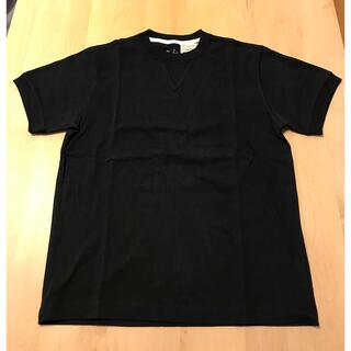 ムジルシリョウヒン(MUJI (無印良品))の新品 MUJI 無印良品 ガゼット付きTシャツ Sサイズ ブラック(Tシャツ/カットソー(半袖/袖なし))