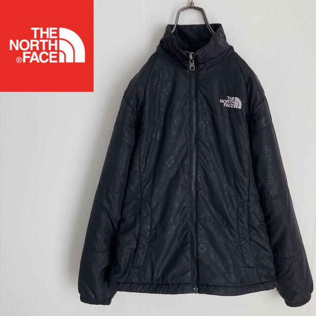 THE NORTH FACE(ザノースフェイス)のノースフェイス キルティングジャケット 花柄 ブラック レディースM レディースのジャケット/アウター(ブルゾン)の商品写真