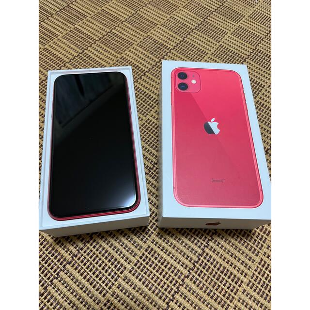 iPhone 11 64GB （PRODUCT） RED SIMフリー - スマートフォン本体