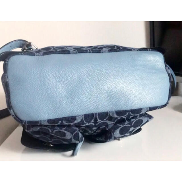 COACH - ☆未使用に近い coach コーチ リュック デニム×レザー COACH - ☆未使用に近い coach コーチ リュック デニム×レザー