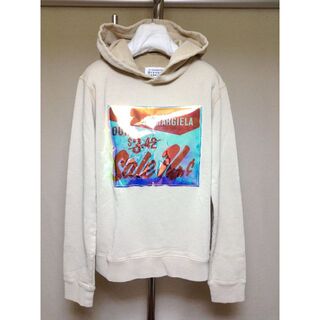 マルタンマルジェラ(Maison Martin Margiela)の新品 46 マルジェラ 18aw クリアパッチ パーカー ベージュ 7369(スウェット)