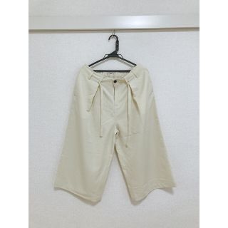 【新品・未使用】 ワイドパンツ ベージュ メンズ(スラックス)