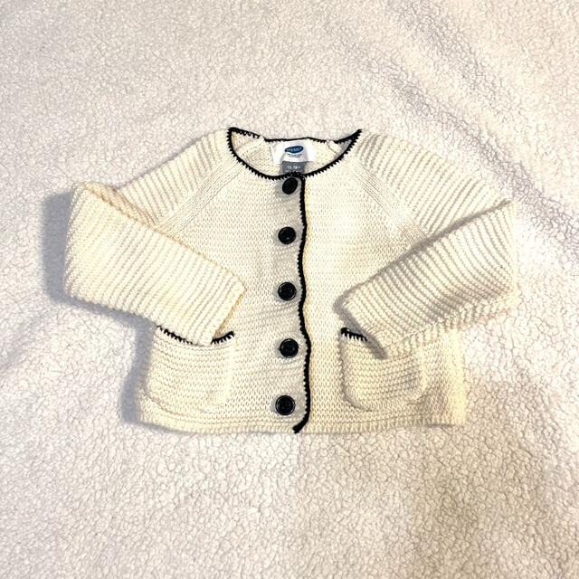 Old Navy(オールドネイビー)のバイカラー　カーディガン キッズ/ベビー/マタニティのベビー服(~85cm)(カーディガン/ボレロ)の商品写真