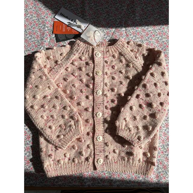 Caramel baby&child (キャラメルベビー&チャイルド)のMisha & Puff Popcorn Cardigan Dusty Rose キッズ/ベビー/マタニティのキッズ服女の子用(90cm~)(カーディガン)の商品写真