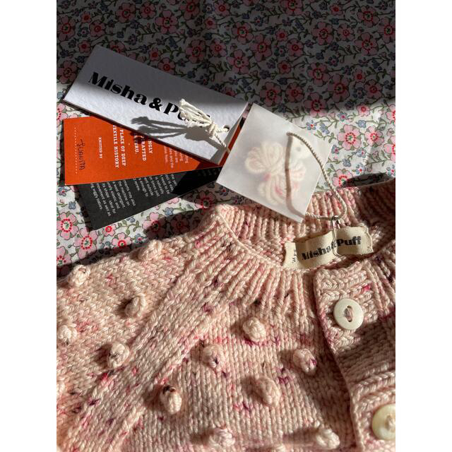 Caramel baby&child (キャラメルベビー&チャイルド)のMisha & Puff Popcorn Cardigan Dusty Rose キッズ/ベビー/マタニティのキッズ服女の子用(90cm~)(カーディガン)の商品写真