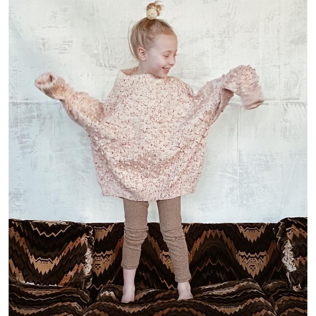 Caramel baby&child (キャラメルベビー&チャイルド)のMisha & Puff Popcorn Cardigan Dusty Rose キッズ/ベビー/マタニティのキッズ服女の子用(90cm~)(カーディガン)の商品写真