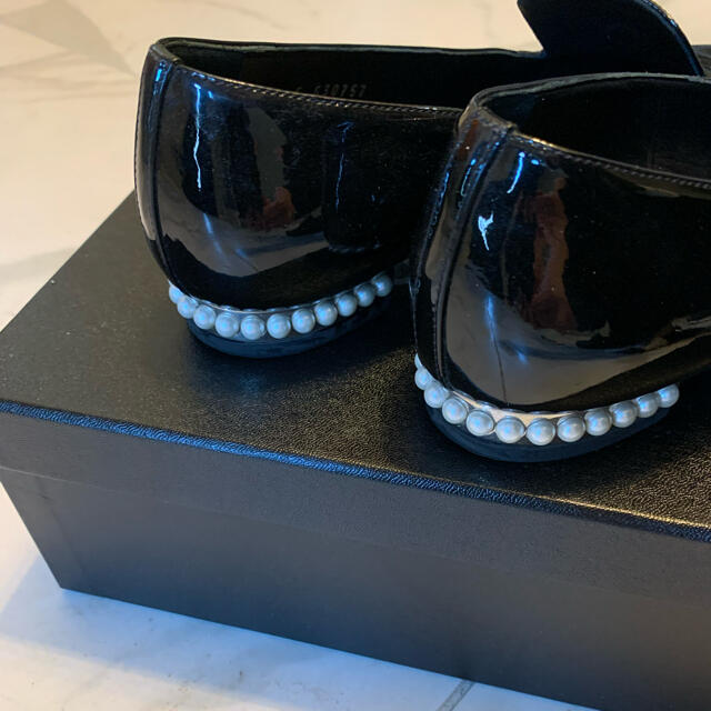CHANEL シャネル パテントパールオペラシューズ 36.5 CHANEL シャネル パテントパールオペラシューズ 36.5