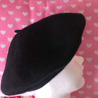 グレイル(GRL)の🇺🇦🧏‍♀️人気のGRLグレイル❣️ベレー帽ブラック新品同様❣️(ハンチング/ベレー帽)