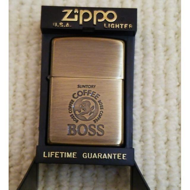 ZIPPO(ジッポー)のサントリーBOSSオリジナル ZIPPOライター メンズのファッション小物(タバコグッズ)の商品写真