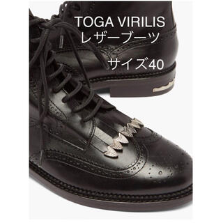 トーガ(TOGA)のToga Virilis トーガビリリース レザーブーツ サイズ40(ブーツ)