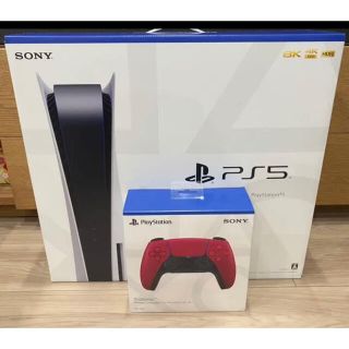 プレイステーション(PlayStation)のPS5 CFI-1100A01 本体 ＋コントローラー【新品未開封】(家庭用ゲーム機本体)