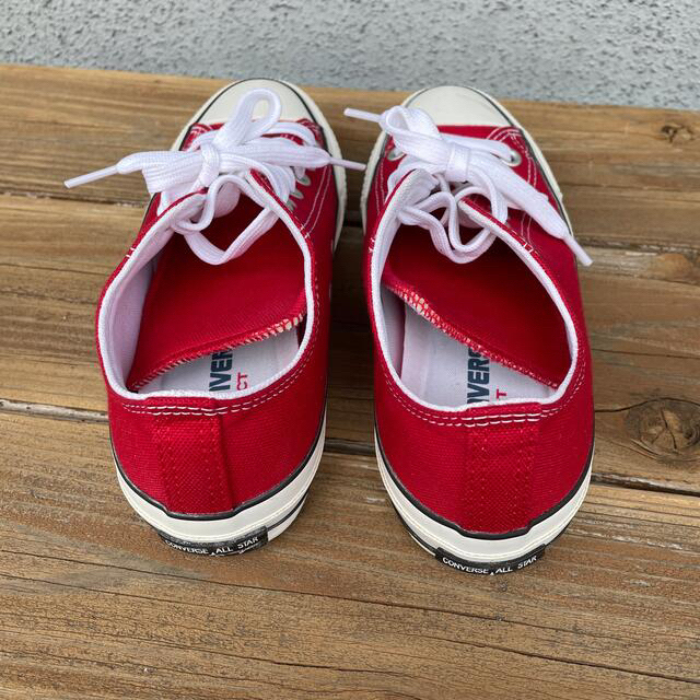 CONVERSE(コンバース)の【値下げ】箱付き　CONVERSE キャンバス　オールスター　ローカット　レッド レディースの靴/シューズ(スニーカー)の商品写真