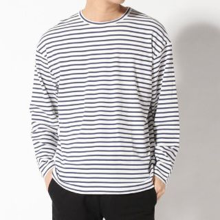 エディフィス(EDIFICE)のお得　2点セット 417EDIFICE　シルケット ボーダー ロングTシャツ(Tシャツ/カットソー(七分/長袖))