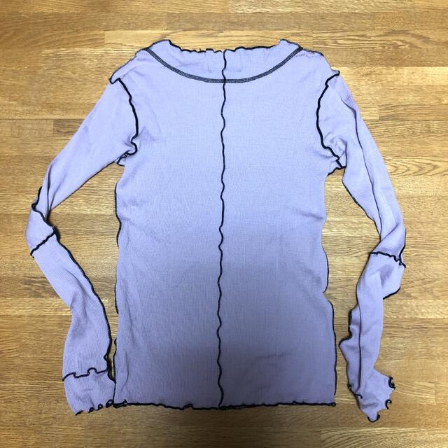 DEPT(デプト)のmother dept SO FAR Rib Tops Plain ラベンダー レディースのトップス(ニット/セーター)の商品写真