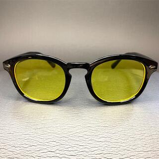 サングラス  イエロー ウェリントン 眼鏡 UV400 偏光レンズ(サングラス/メガネ)